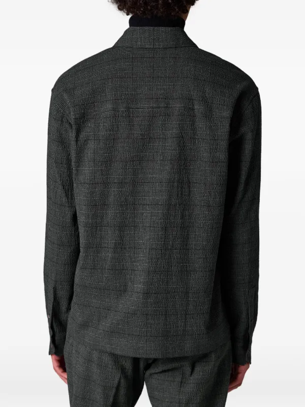 PS Paul Smith check-pattern Zip Shirt Jacket | Grey | FARFETCH ZA