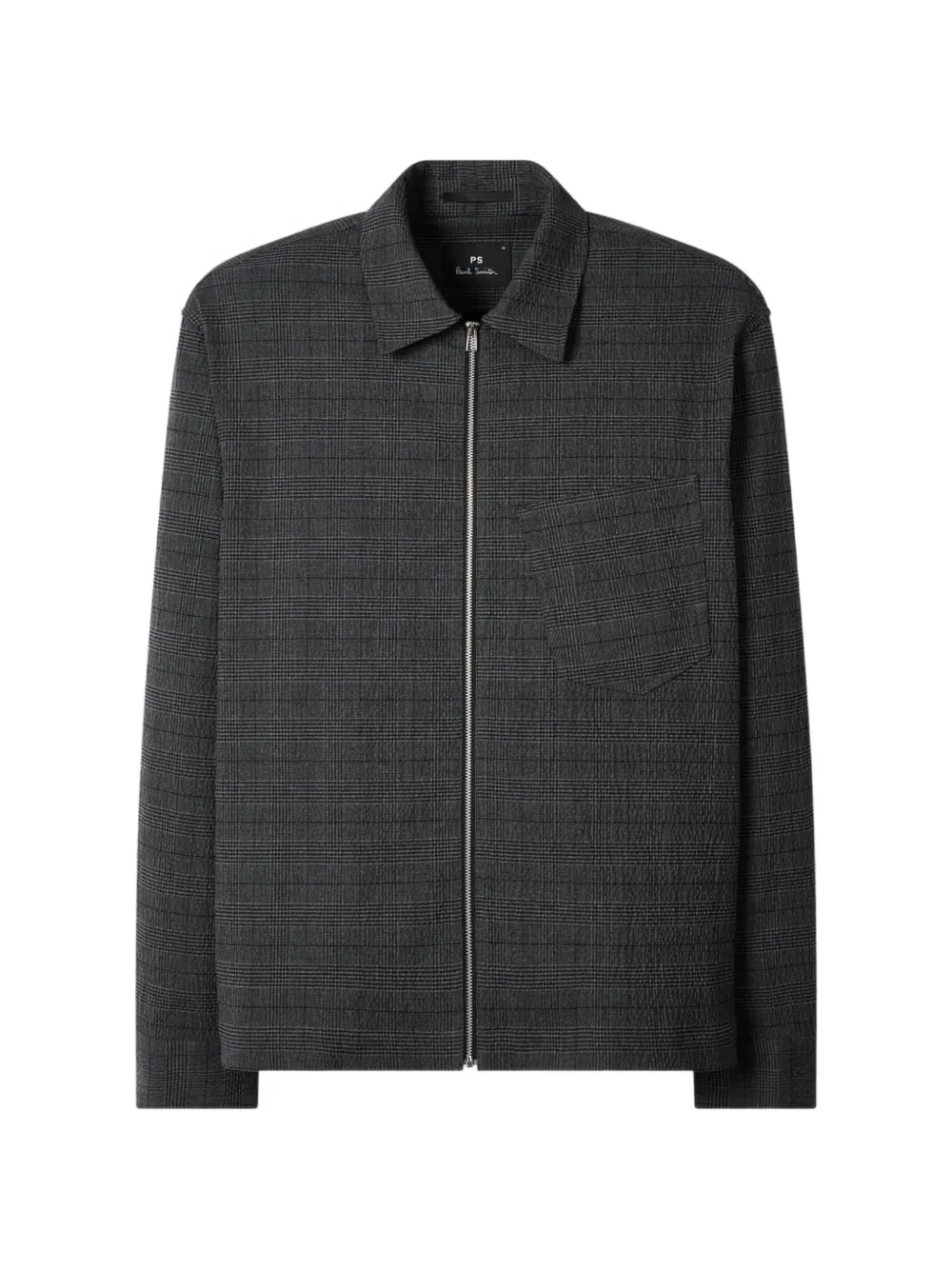 PS Paul Smith Geruit shirtjack met rits Grijs