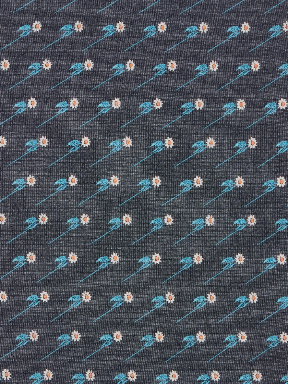 Floral-Patterned Pocket Square