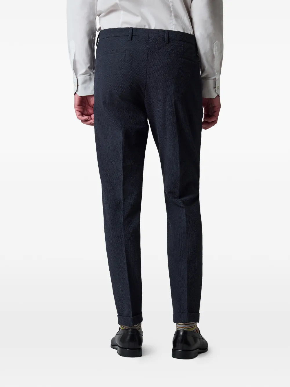 Paul Smith Seersucker pantalon Blauw