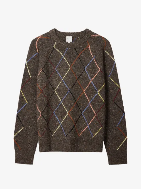 Paul Smith pull à losanges en intarsia
