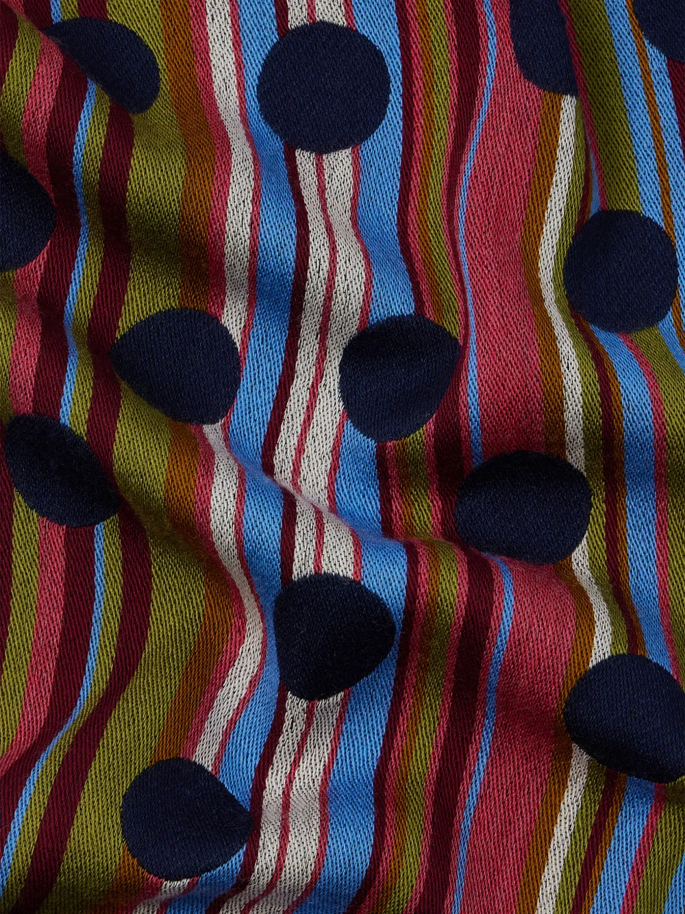 Striped Polka-Dot Scarf