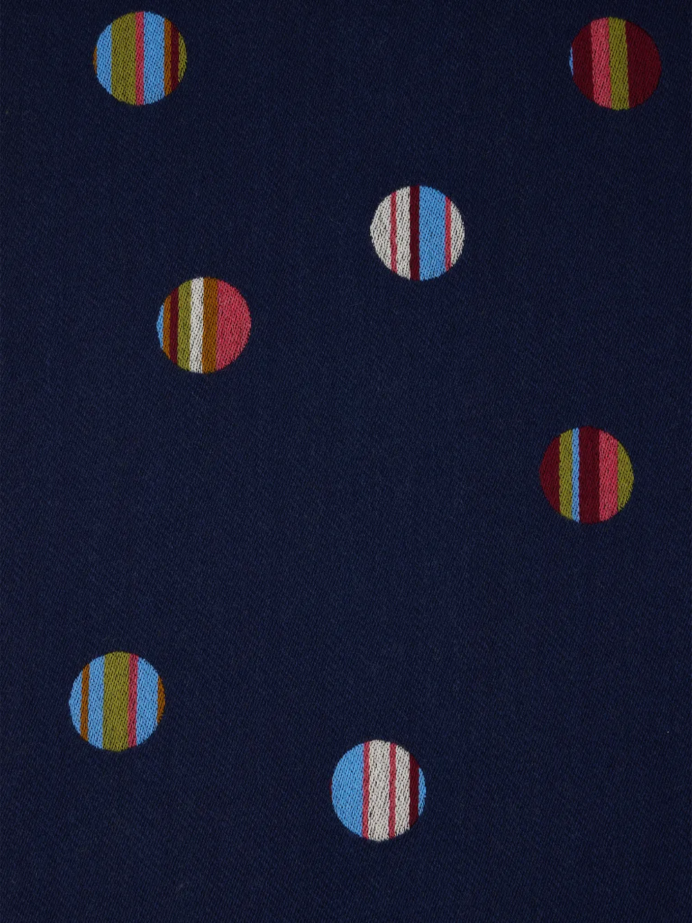 Striped Polka-Dot Scarf