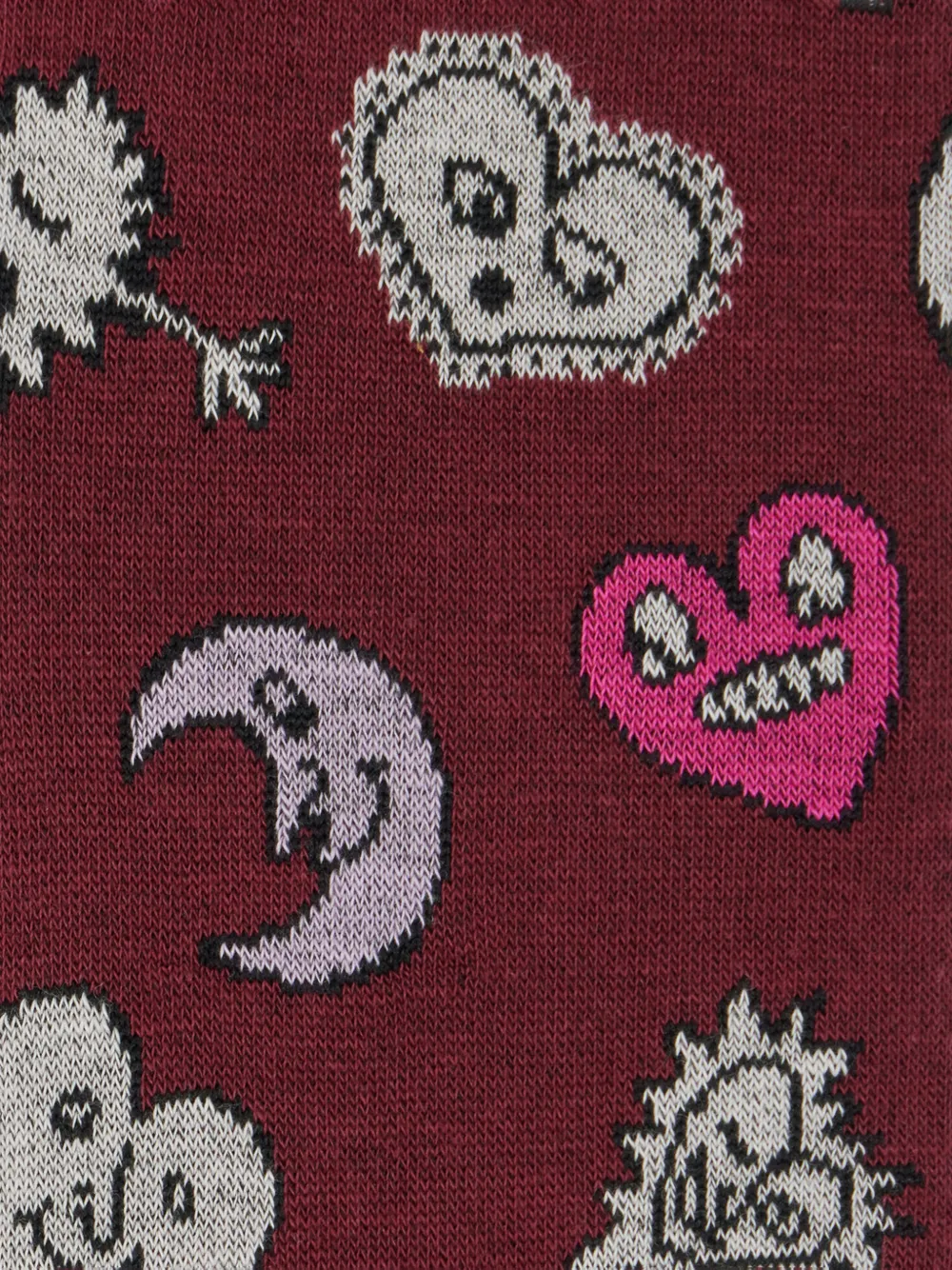  Paul Smith Heart Moon-print Socks - Red 