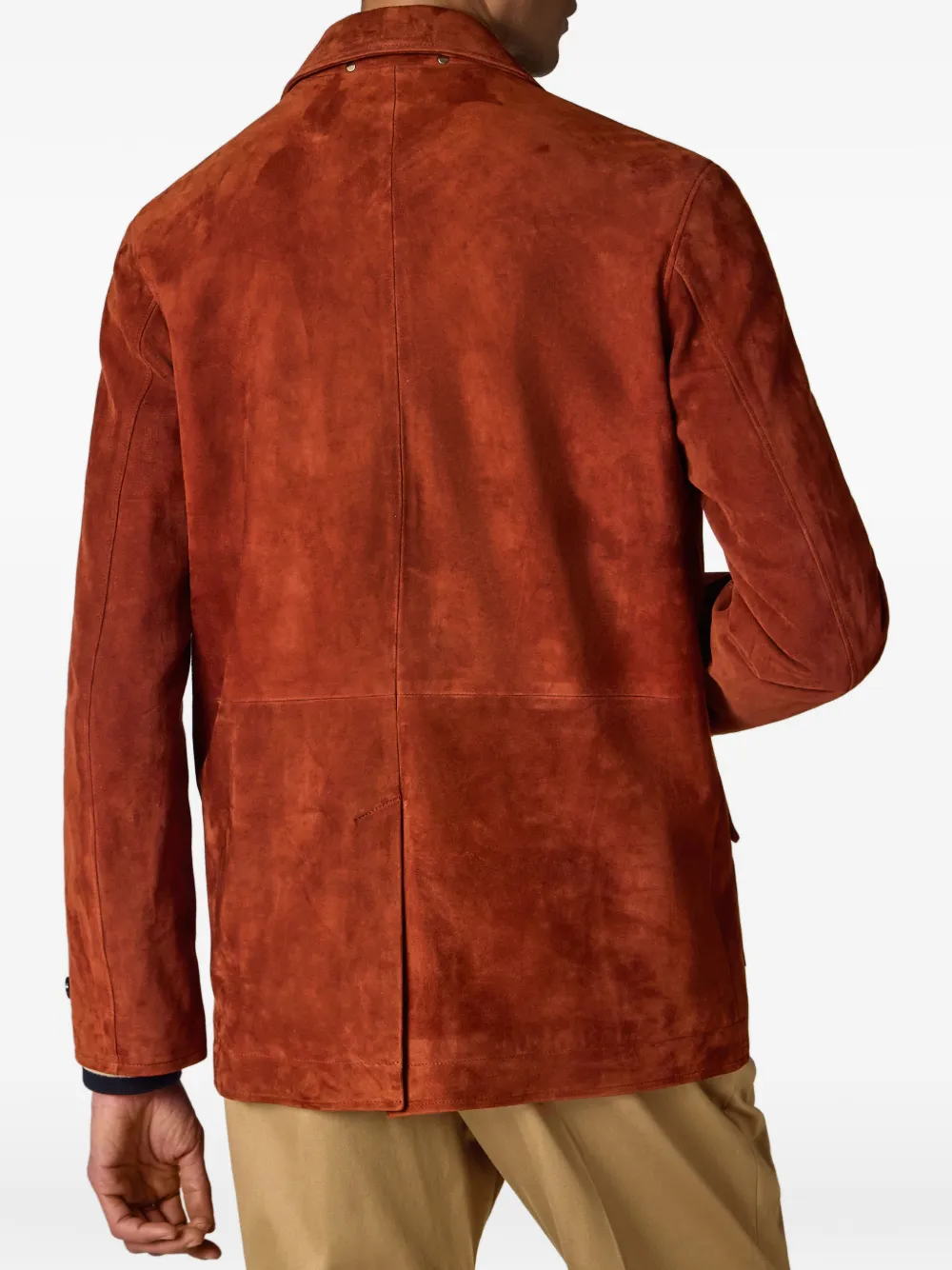 Paul Smith Suède shirtjack Rood