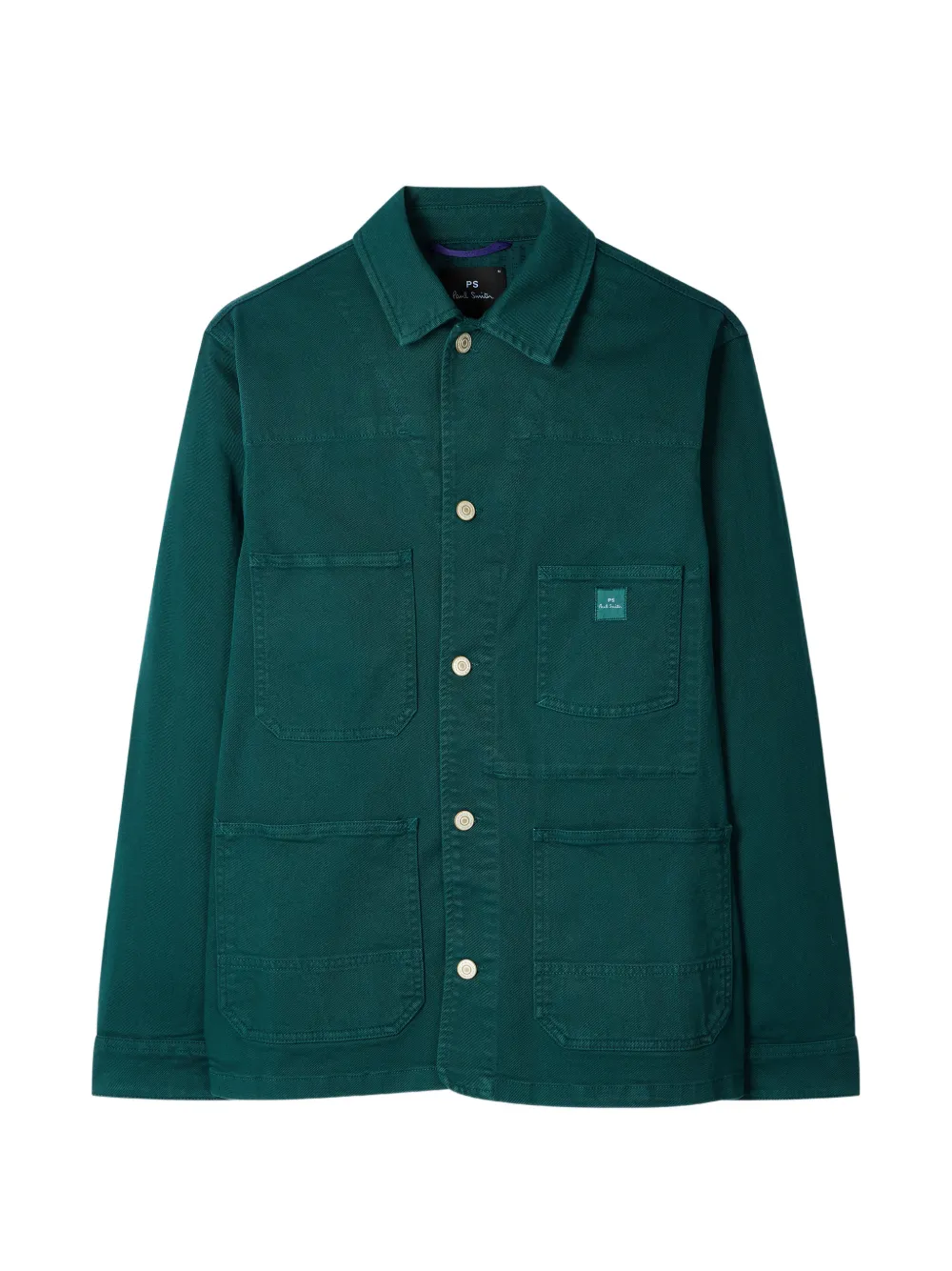 PS Paul Smith lofo-patch pocket shirt jacket - Verde