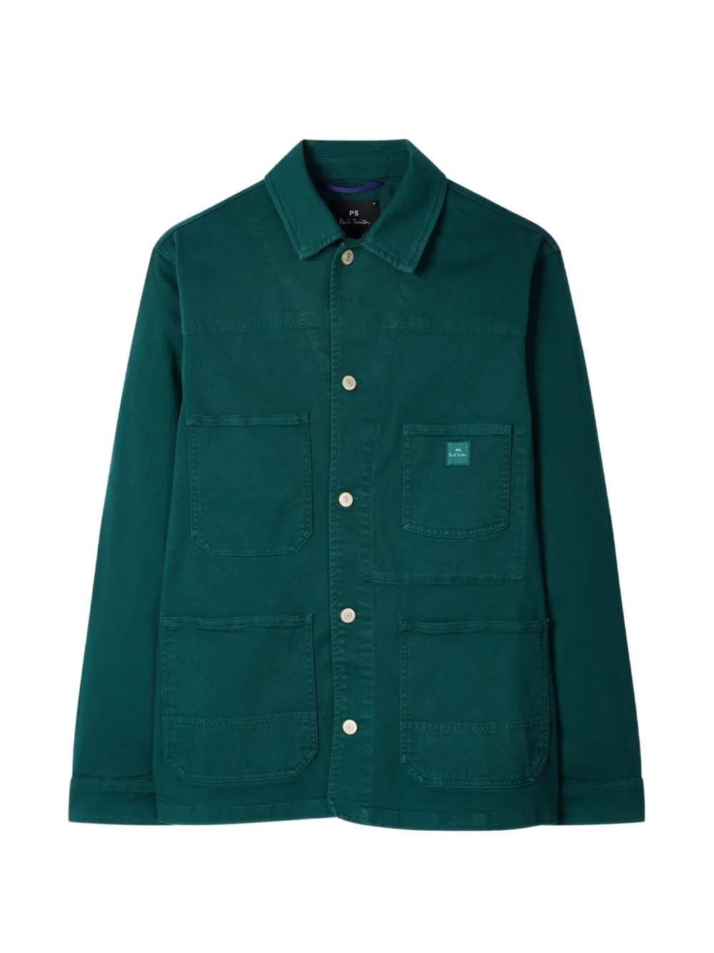 PS Paul Smith Shirtjack met opgestikte zak Groen