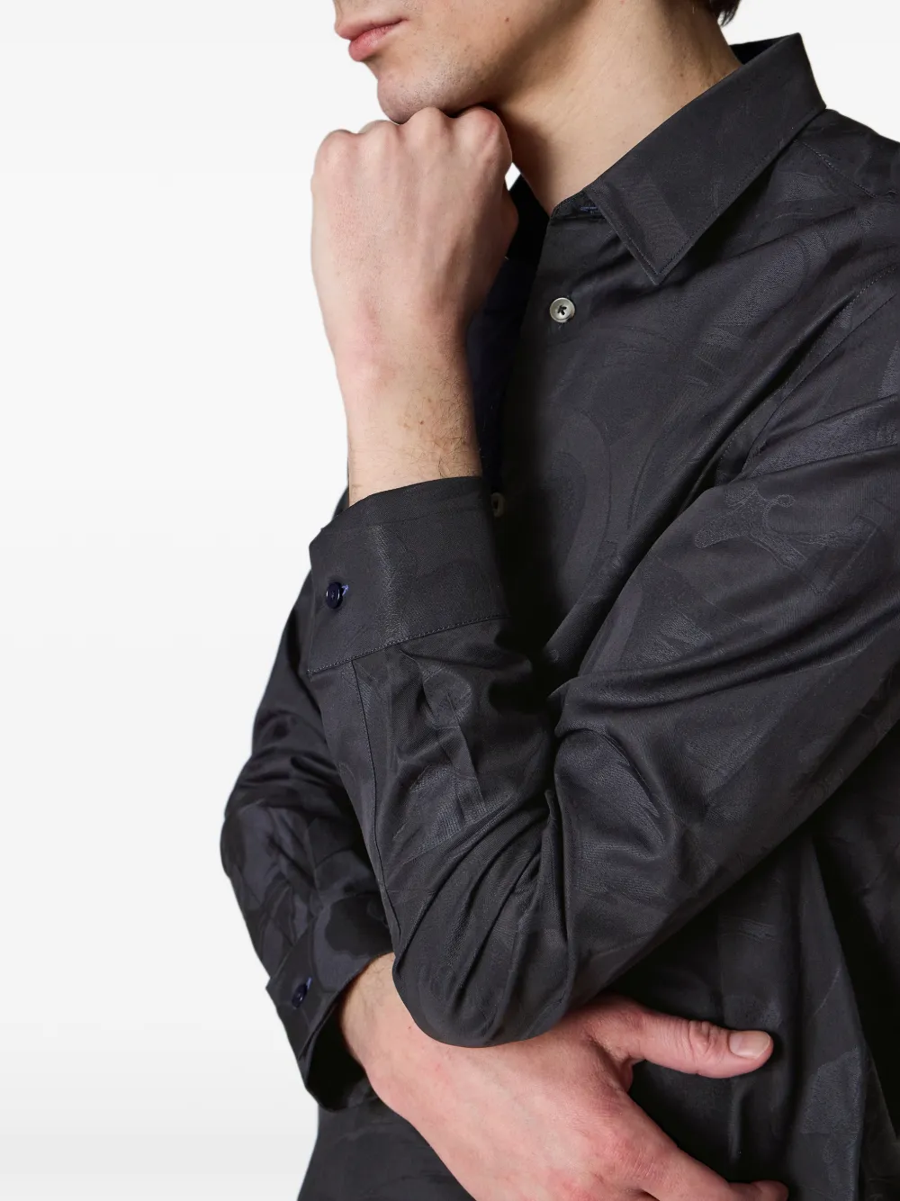 Paul Smith Swan overhemd met patroon Grijs