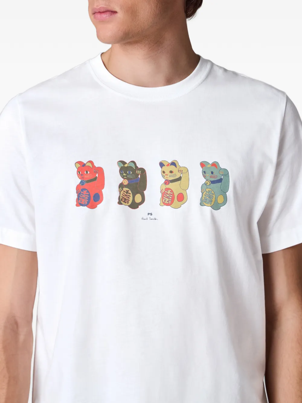 PS Paul Smith T-shirt met grafische print Wit