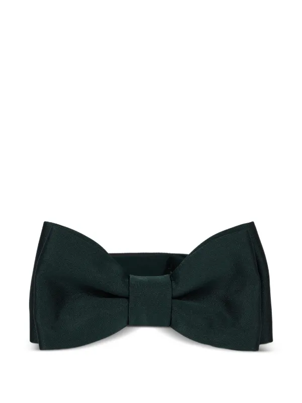 Paul Smith Pre-tied Satin Bow Tie in Green