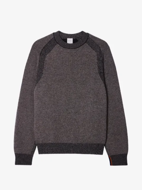 Paul Smith suéter con paneles y cuello redondo