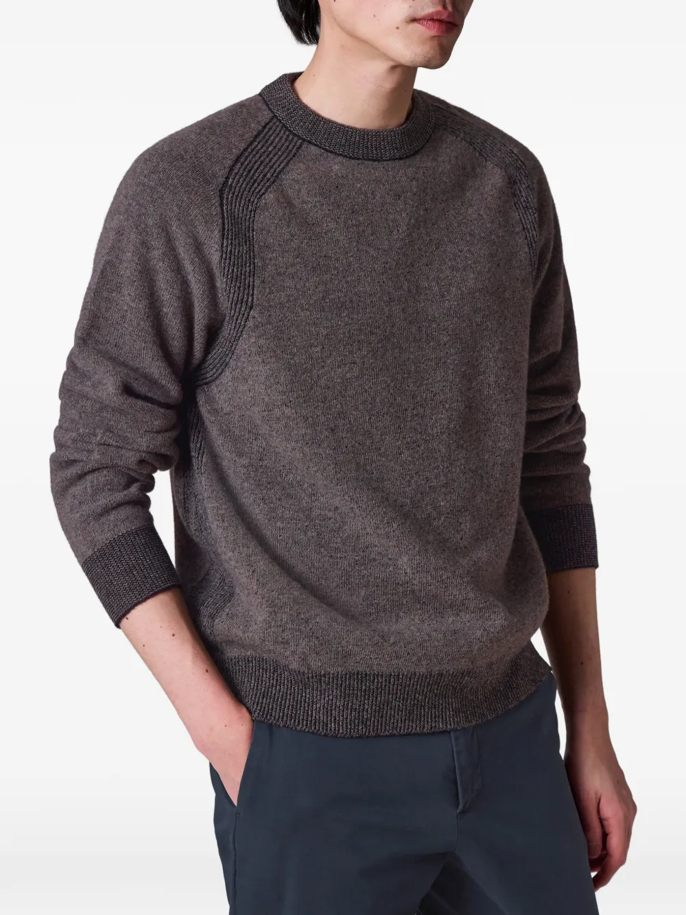 Paul Smith Trui met ronde hals en vlakken Grijs