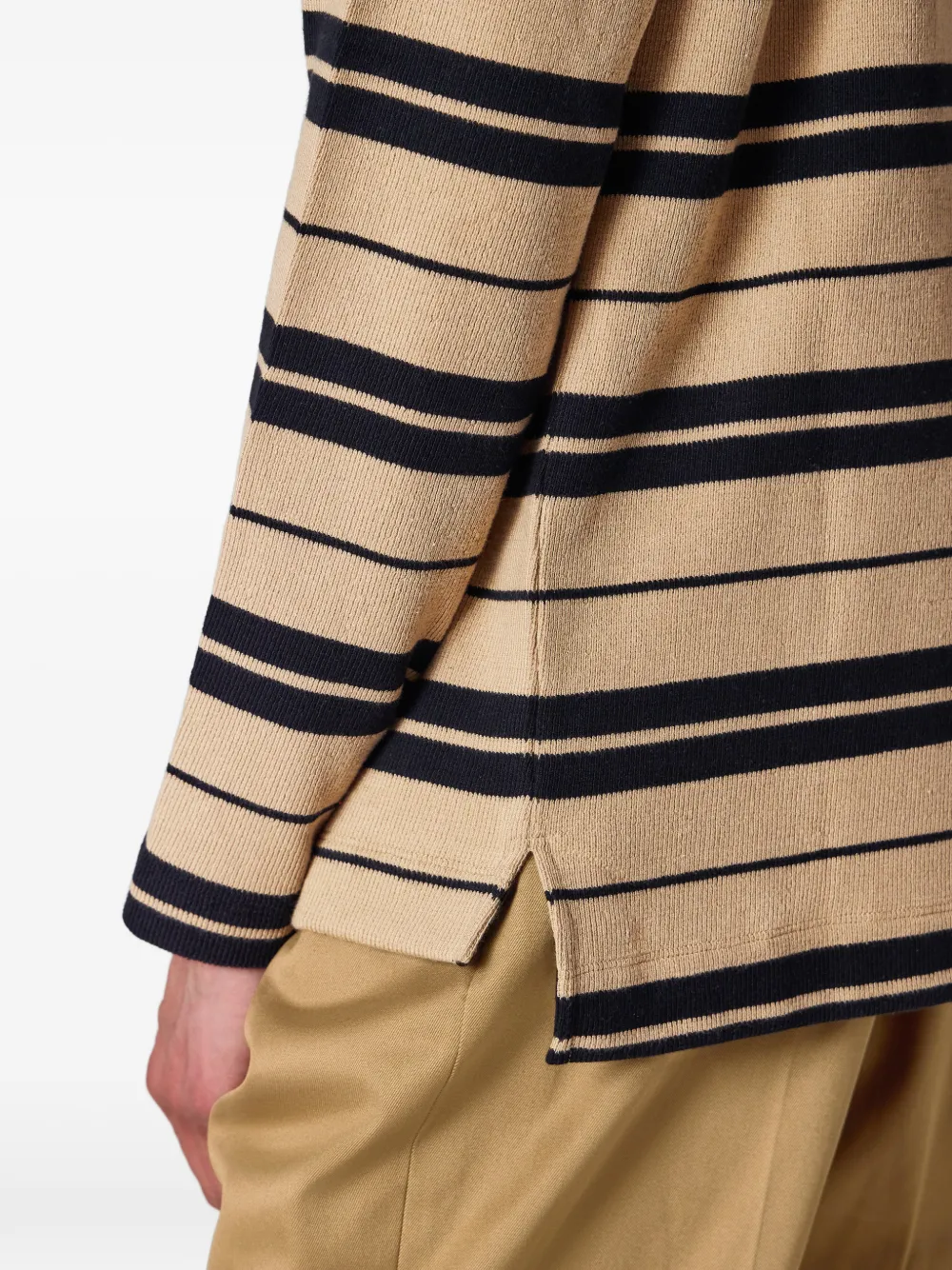 Paul Smith Gestreept T-shirt met lange mouwen Beige