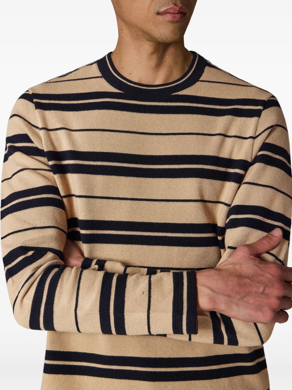 Paul Smith Gestreept T-shirt met lange mouwen Beige
