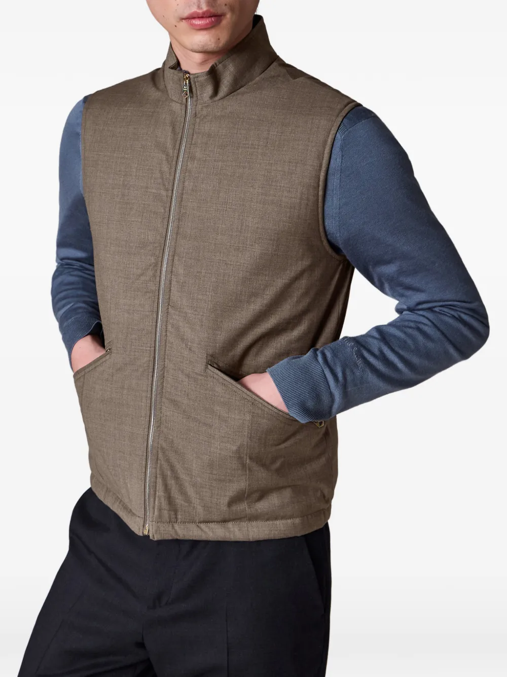 zip-pocket gilet