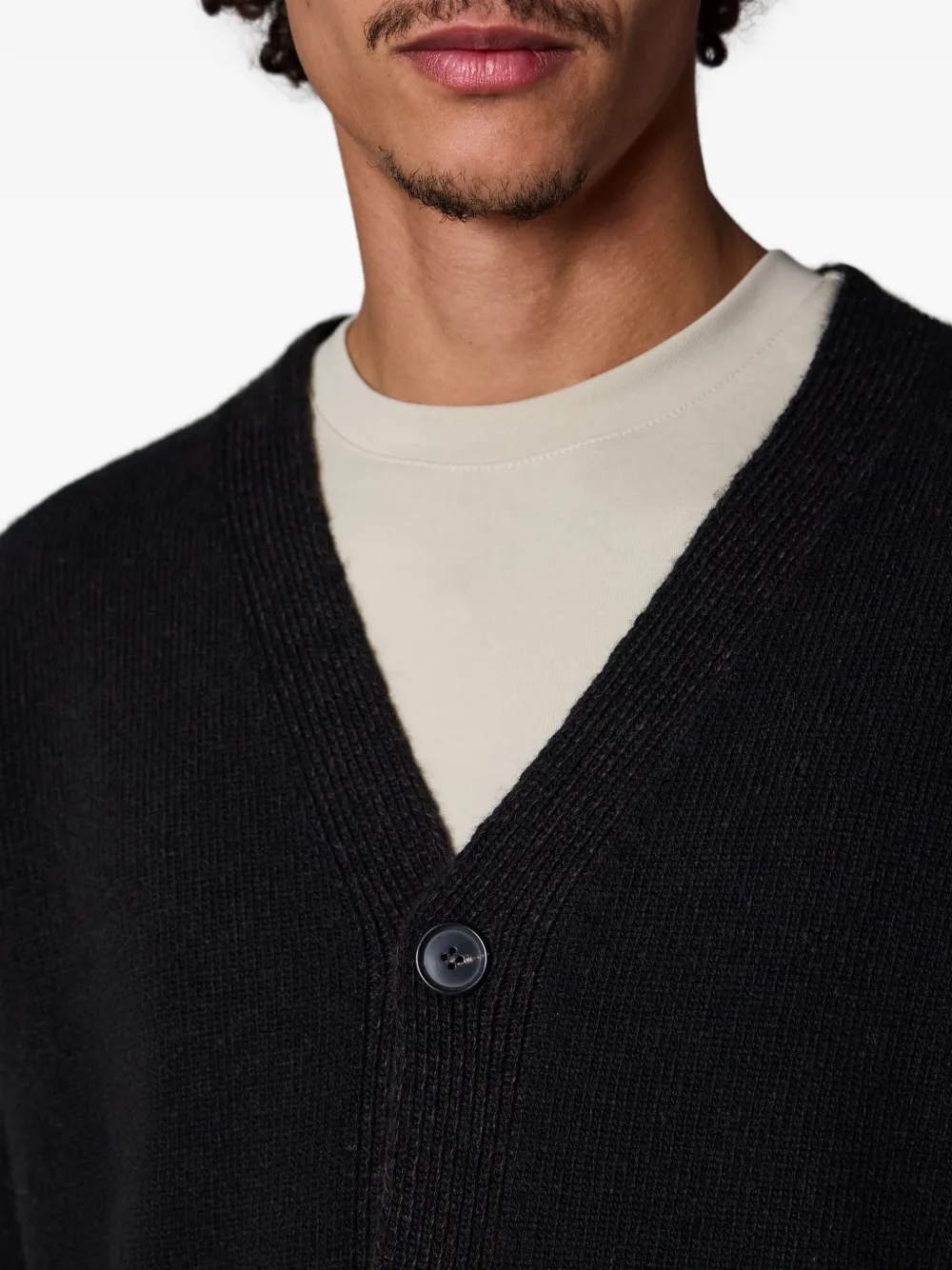 Paul Smith Vest met knopen en V-hals Zwart