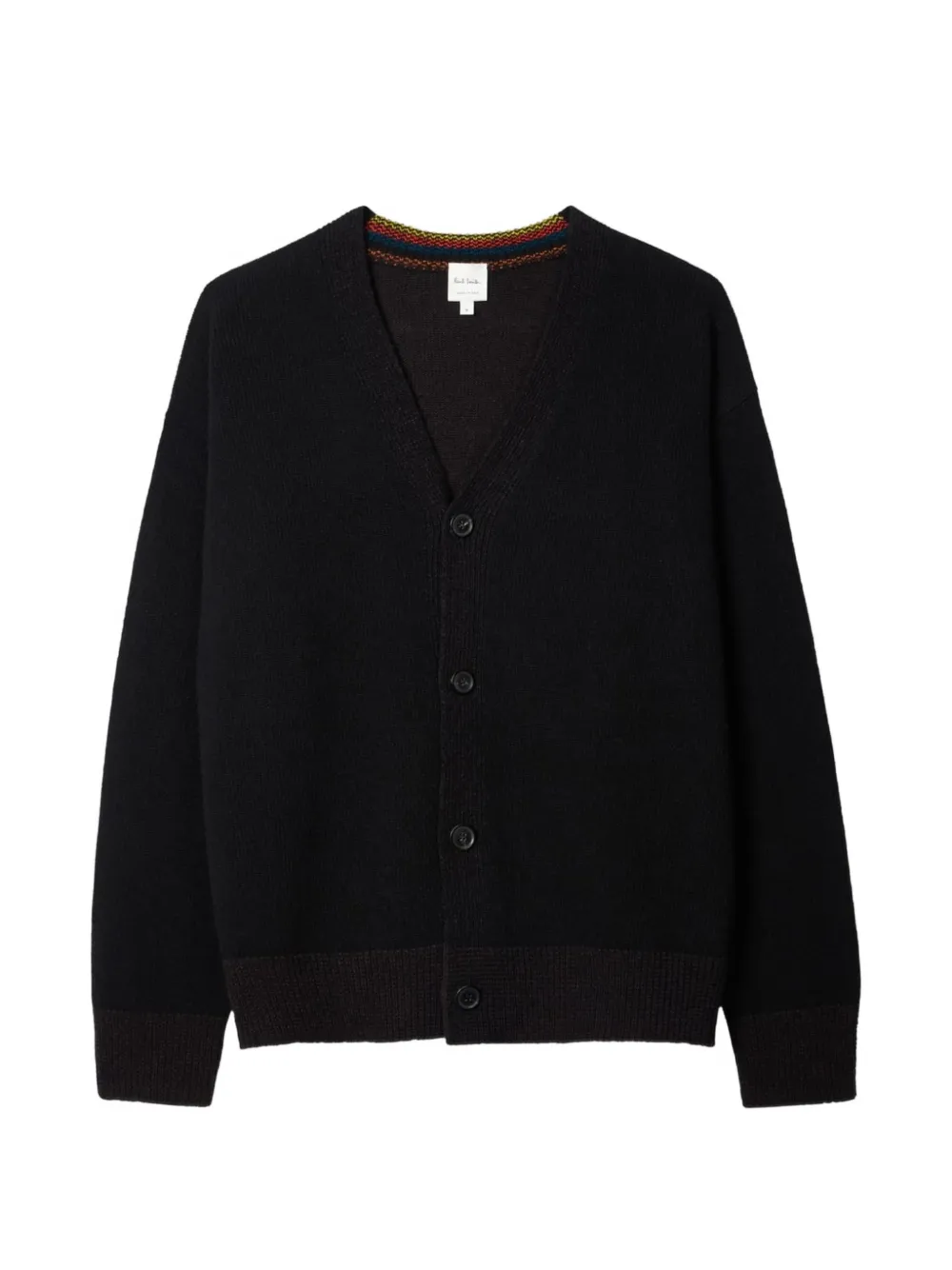 Paul Smith Vest met knopen en V-hals Zwart