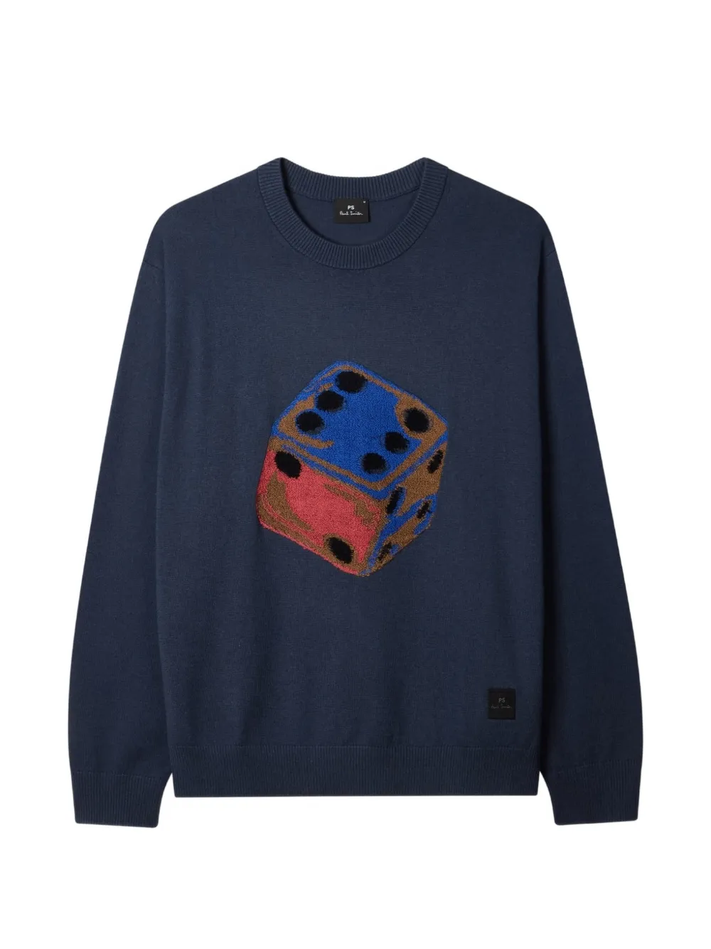 PS Paul Smith Trui met ronde hals en dobbelsteen Blauw
