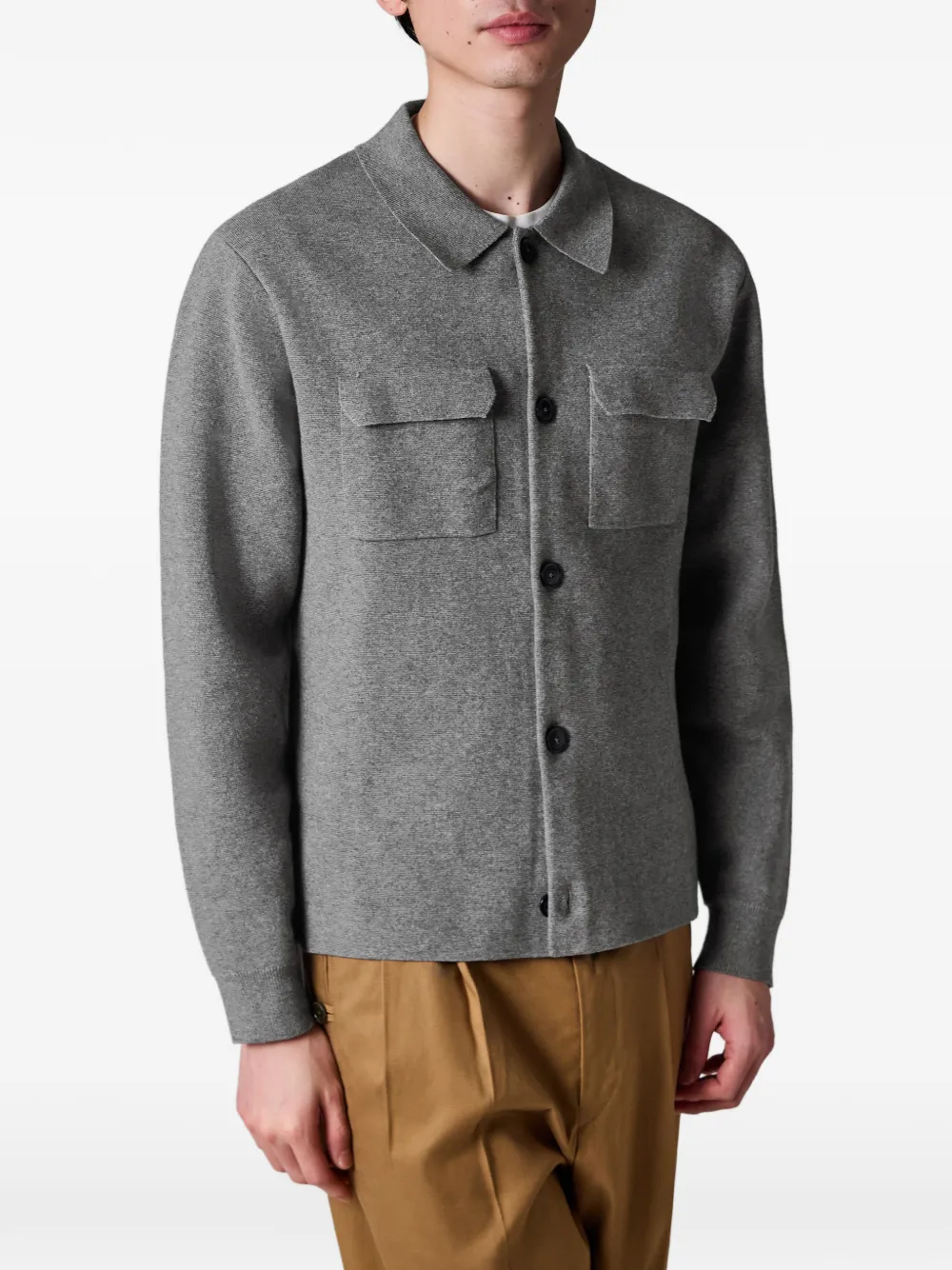 Paul Smith Wollen vest met opgestikte zak Grijs