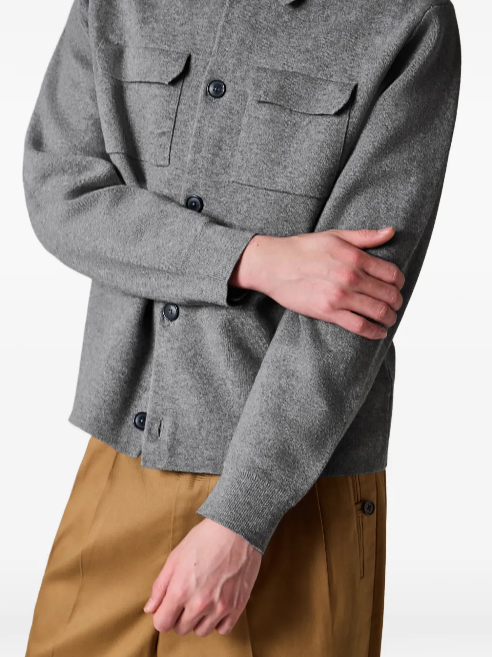 Paul Smith Wollen vest met opgestikte zak Grijs