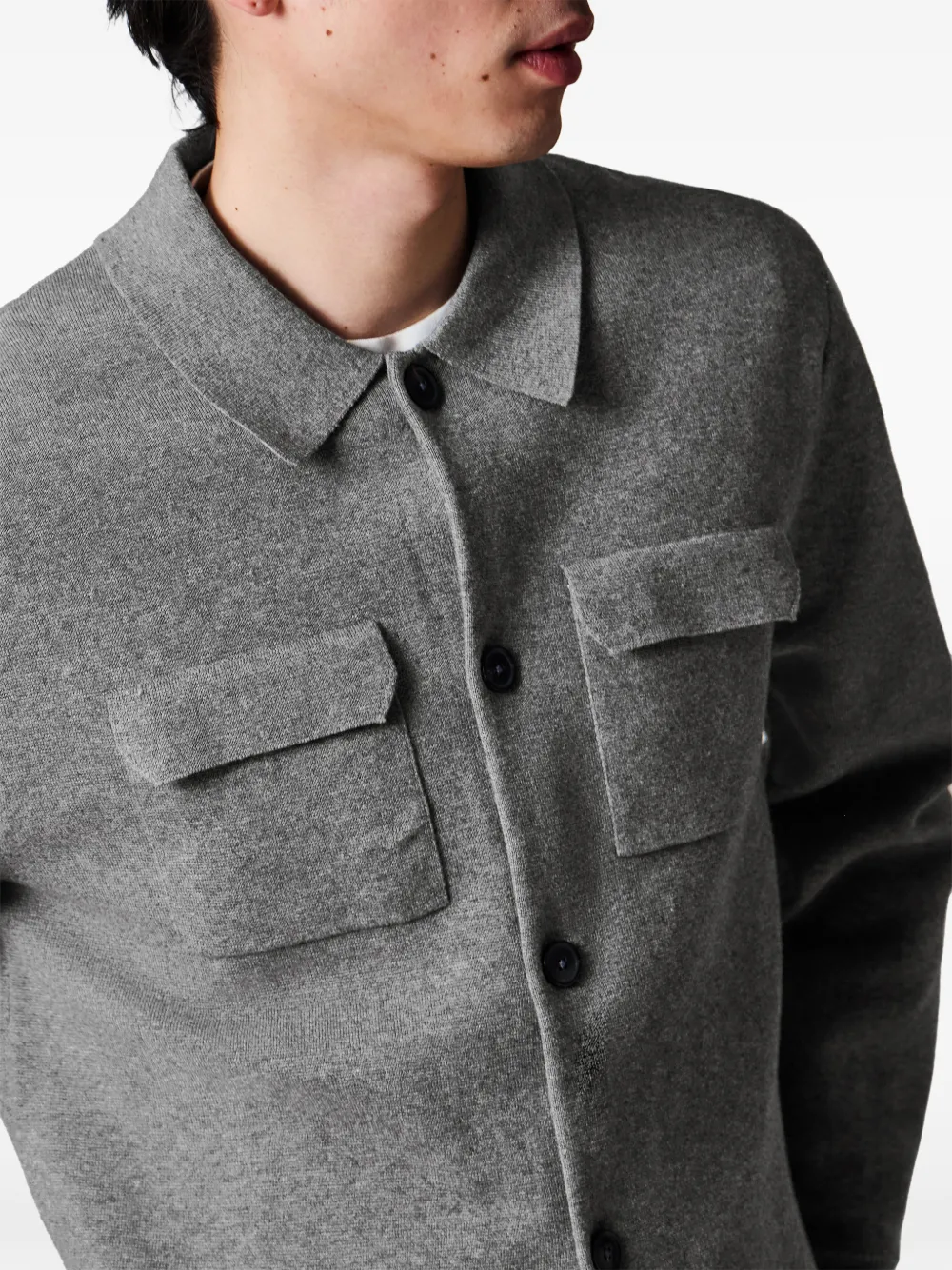 Paul Smith Wollen vest met opgestikte zak Grijs