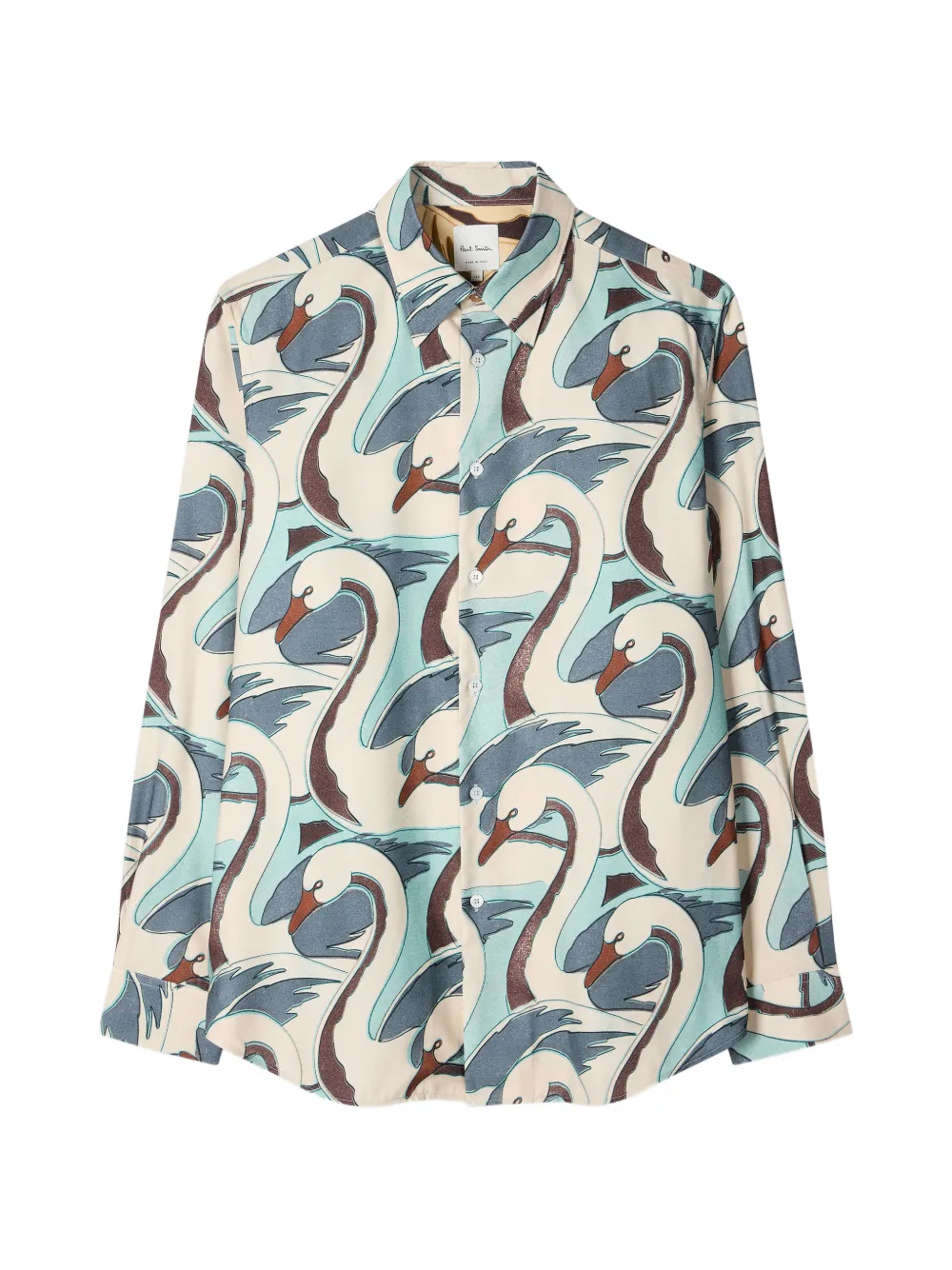 Paul Smith Camicia Swan - Toni neutri