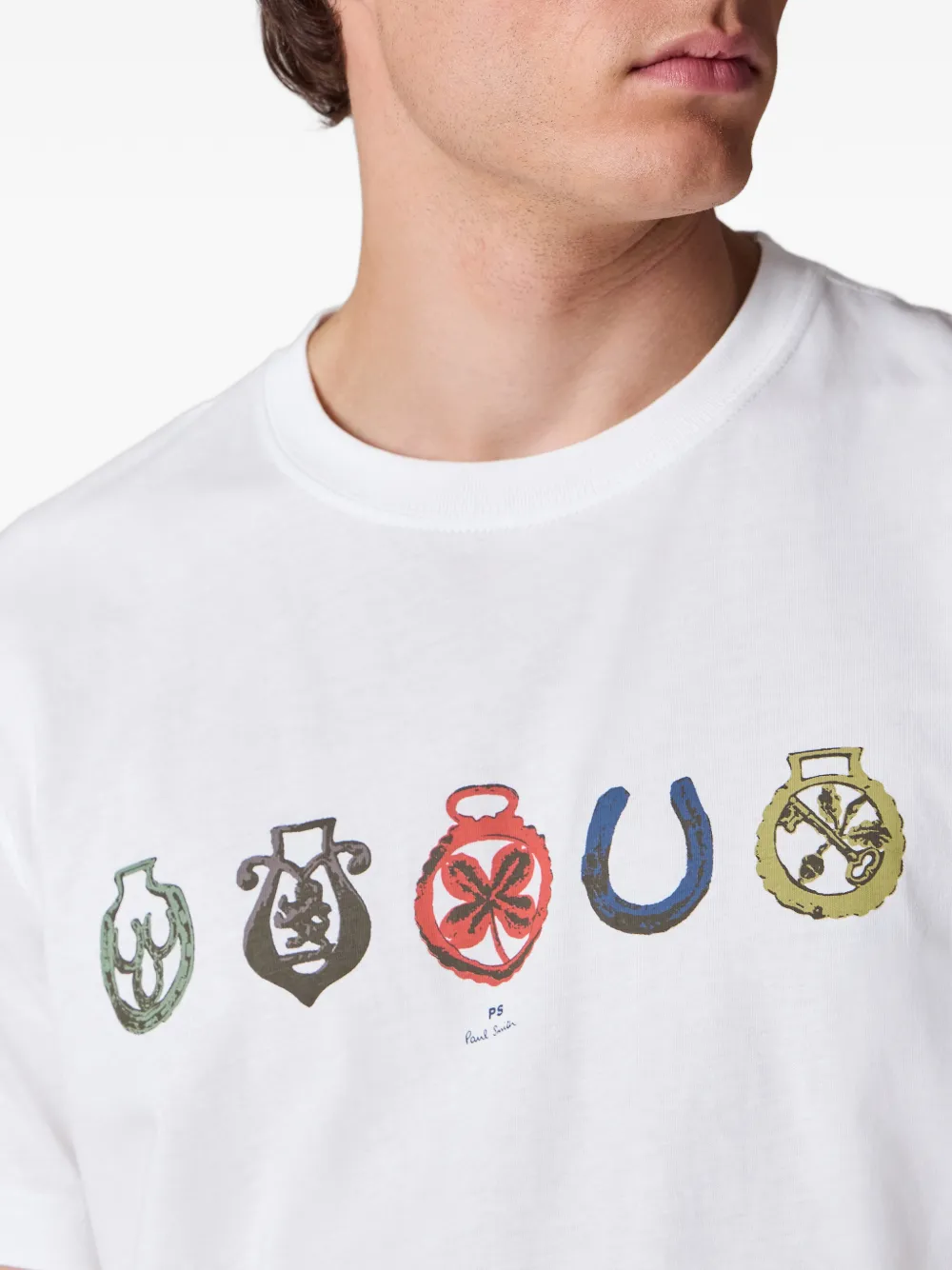 PS Paul Smith T-shirt met print Wit