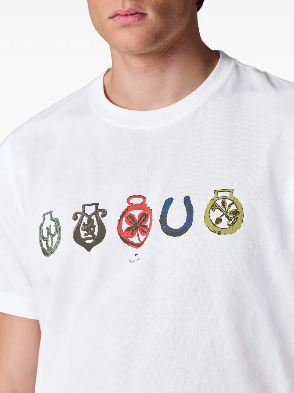 PS Paul Smith T-shirt met print Wit