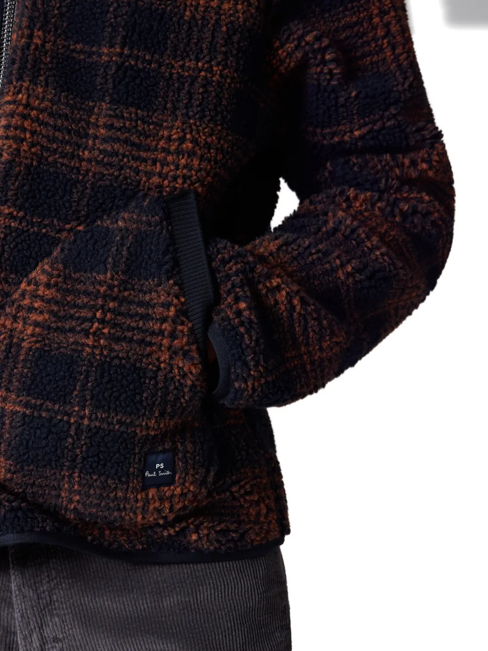 PS Paul Smith Geruit jack met rits Blauw