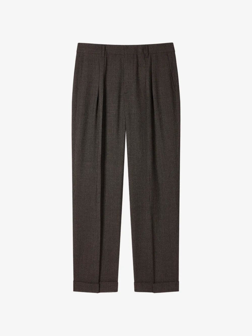 Paul Smith pleated cuffed trousers | Brown | Image 1