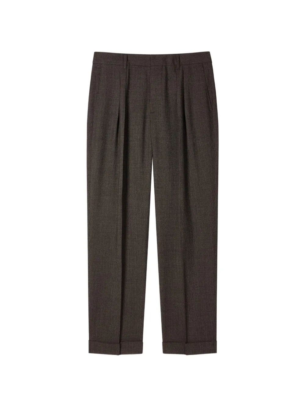 Paul Smith Geplooide broek met cuffs Bruin