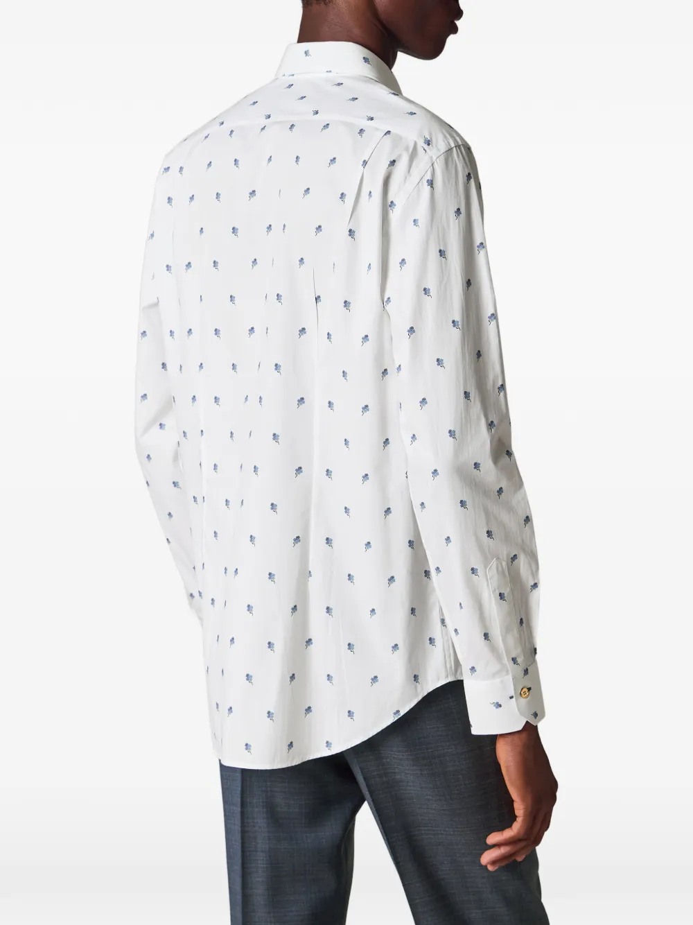 Paul Smith Ditsy Flower overhemd Wit