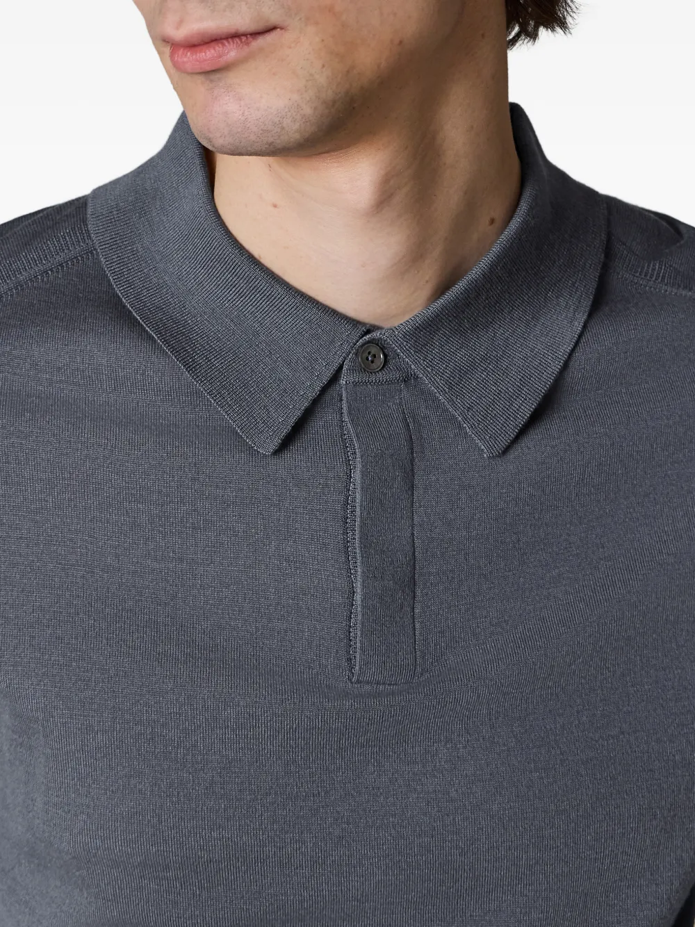 Paul Smith Poloshirt met lange mouwen Grijs