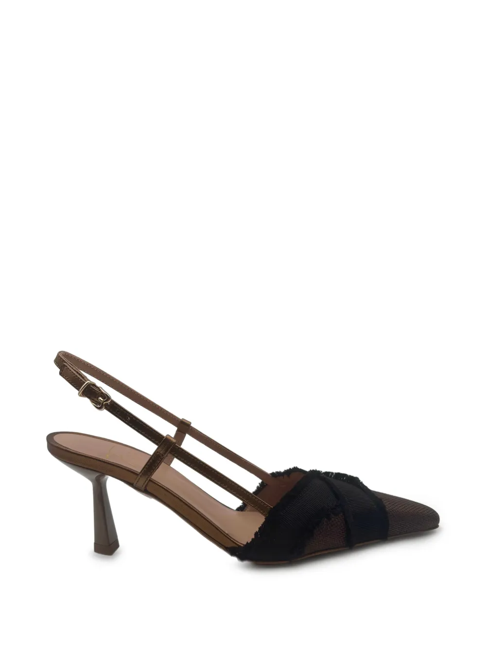 Roberto Festa frayed slingback-strap pumps - Marrone