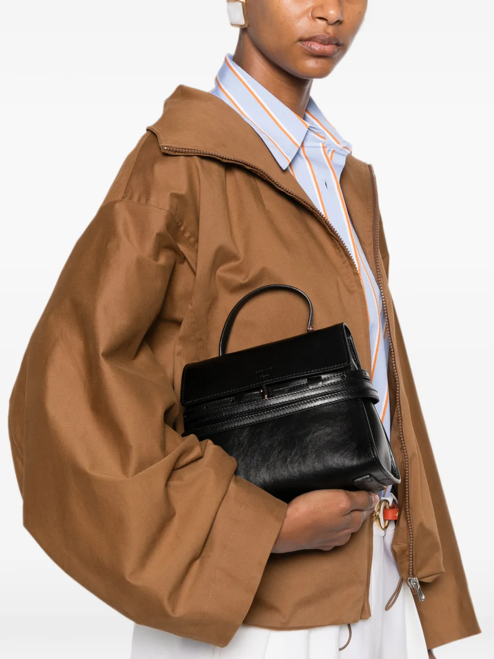 Moschino Kleine Tie Me shopper Zwart