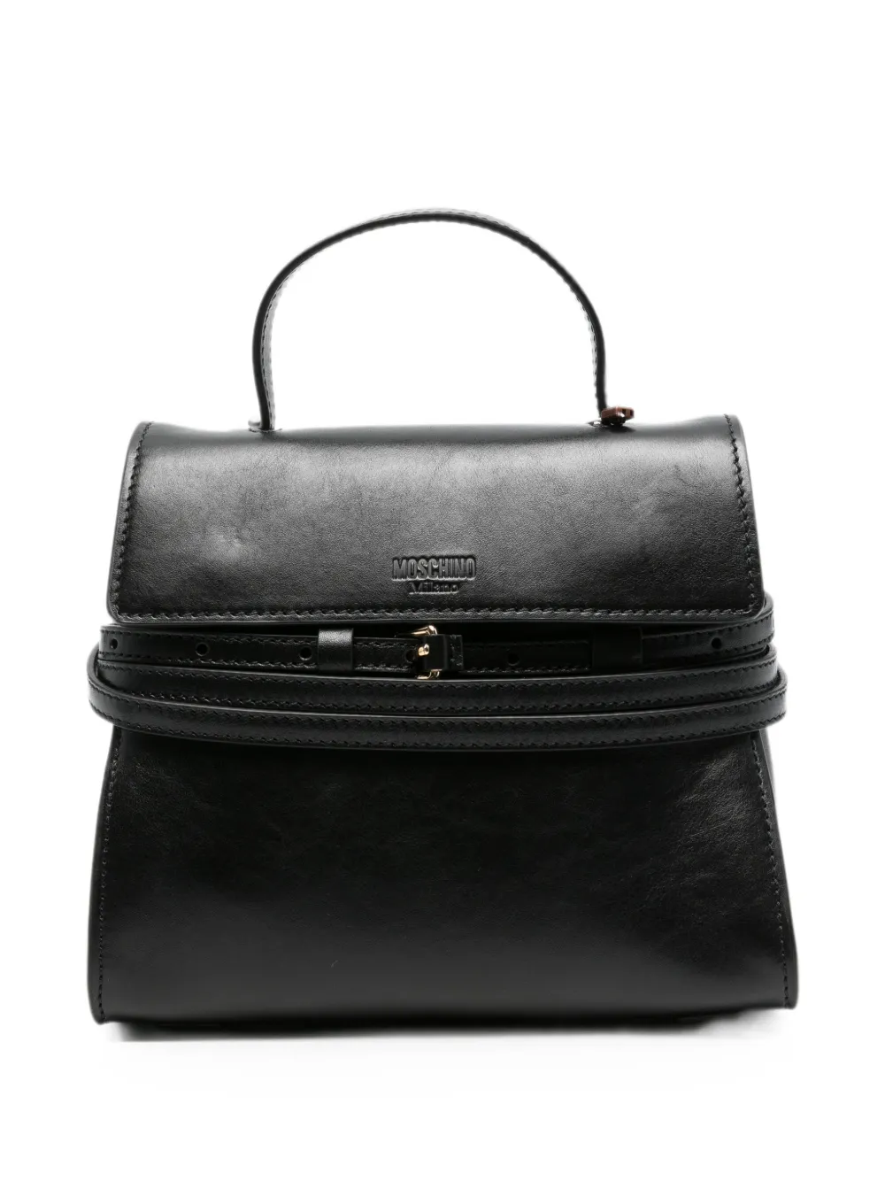 Moschino small Tie Me tote bag - Black