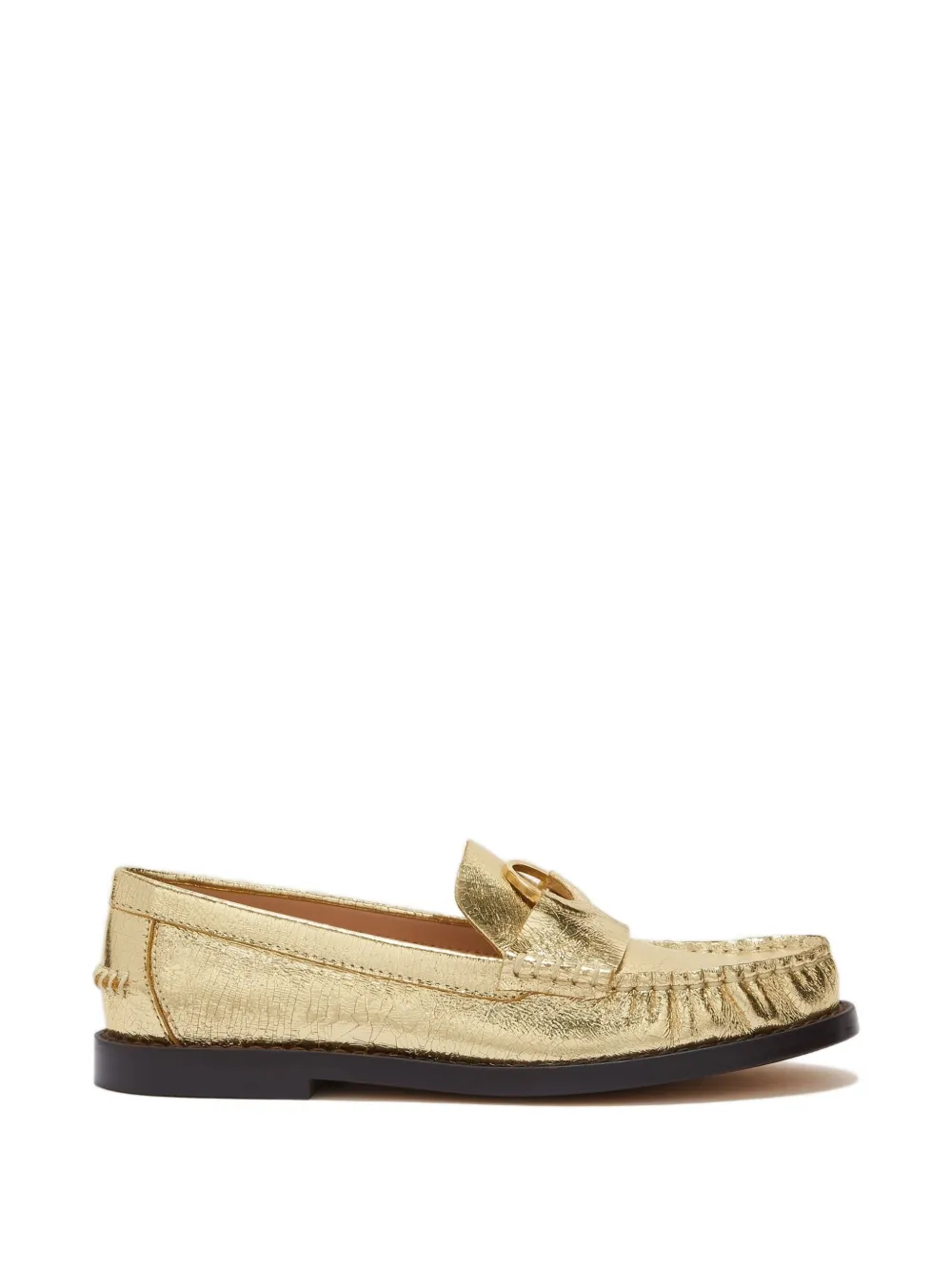 Odissì Kali decorative leather loafer - Gold