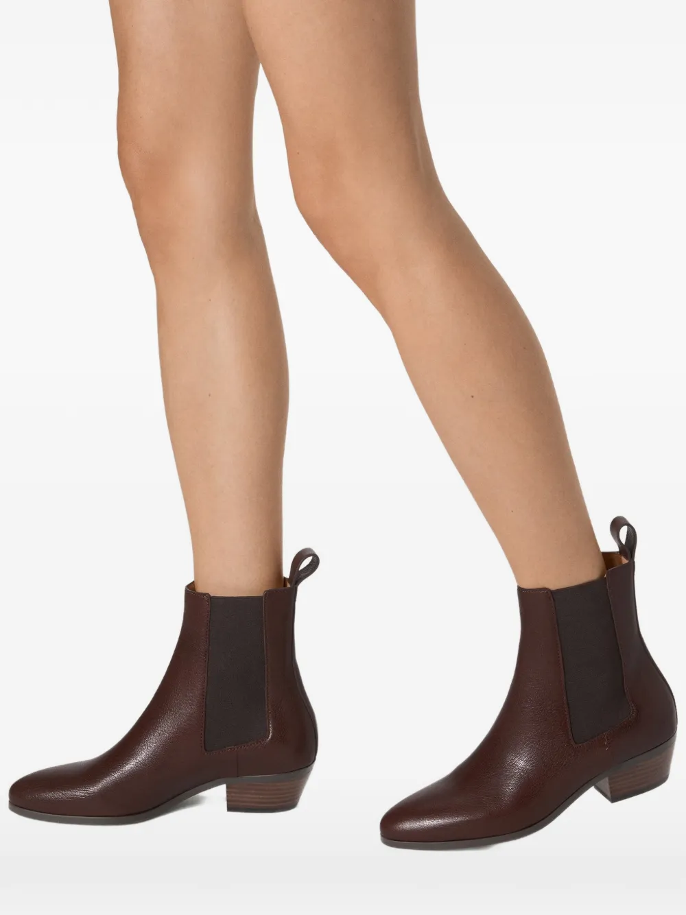 Odissì Ella leren enkellaarzen Bruin