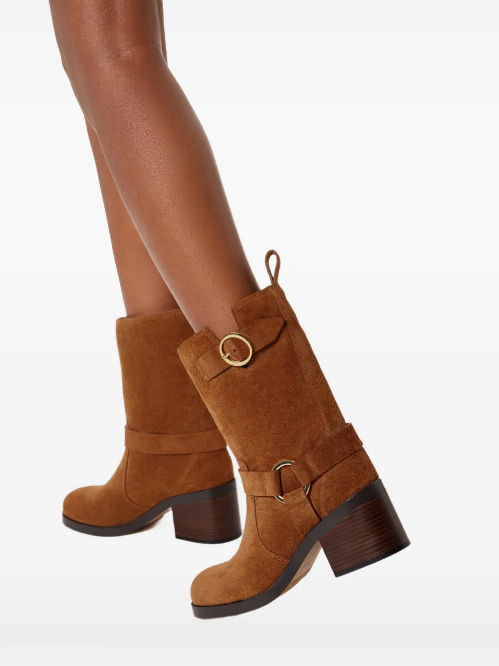 Odissì Hailey laarzen met bandjes Bruin