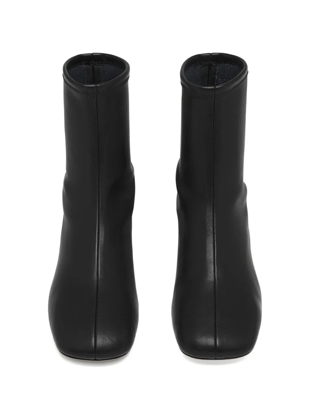 Odissì Francoise enkellaarzen van nappa leer Zwart