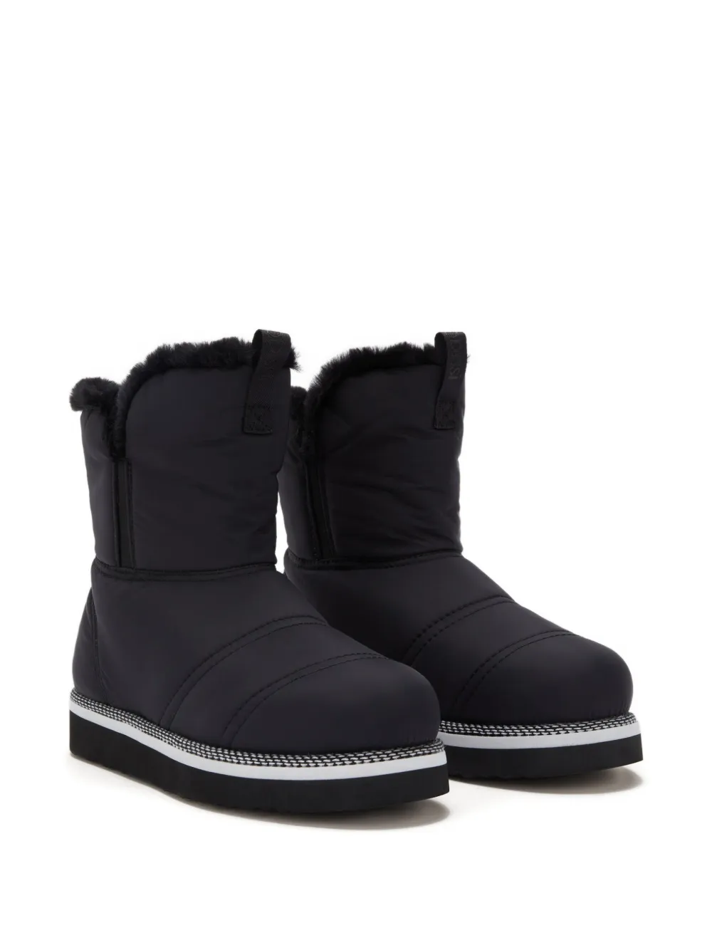 Odissì Rose gevoerde elastische laarzen Zwart