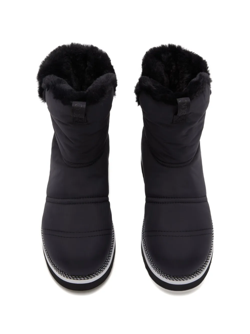 Odissì Rose gevoerde elastische laarzen Zwart