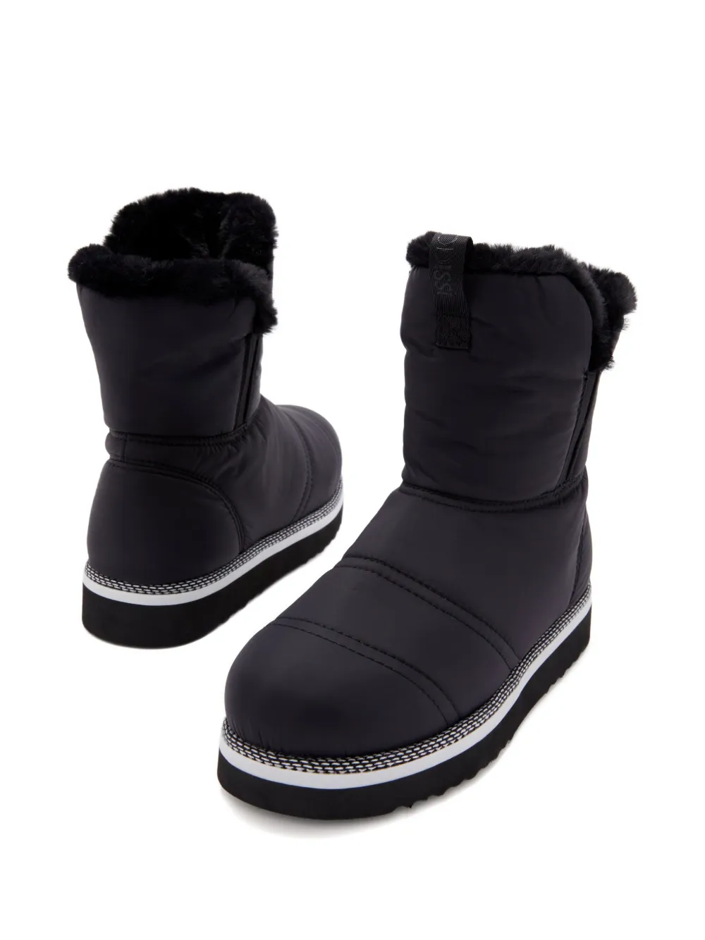 Odissì Rose gevoerde elastische laarzen Zwart