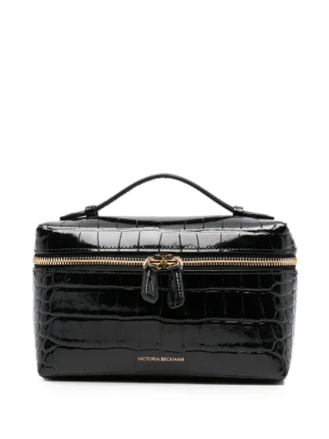 Victoria Beckham Dorian Vanity embossed-croc tote bag