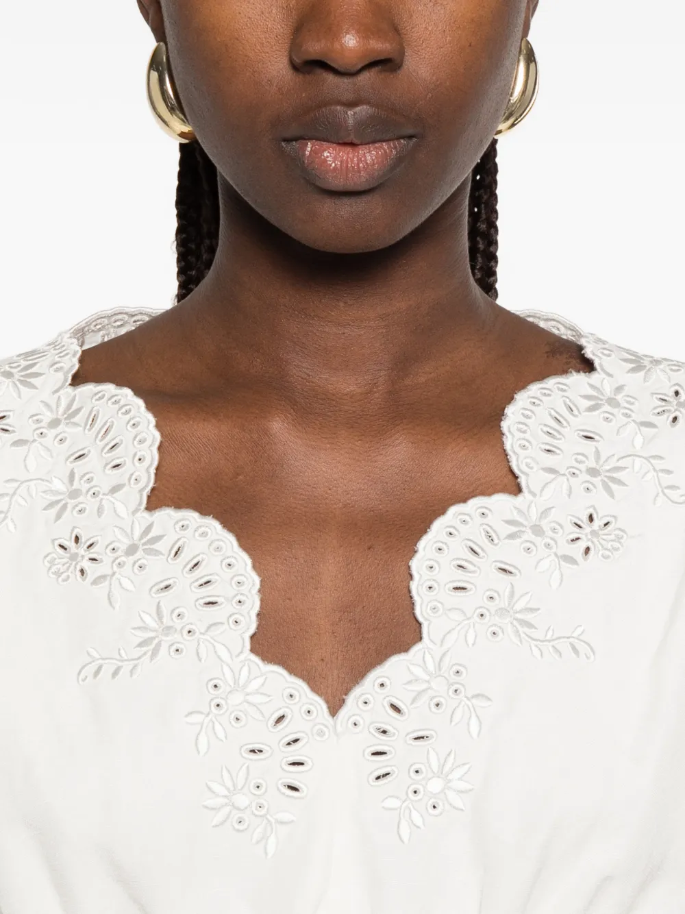 SIMKHAI Delphina cropped top Wit