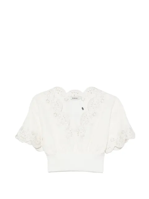 Simkhai Blusa cropped Delphina