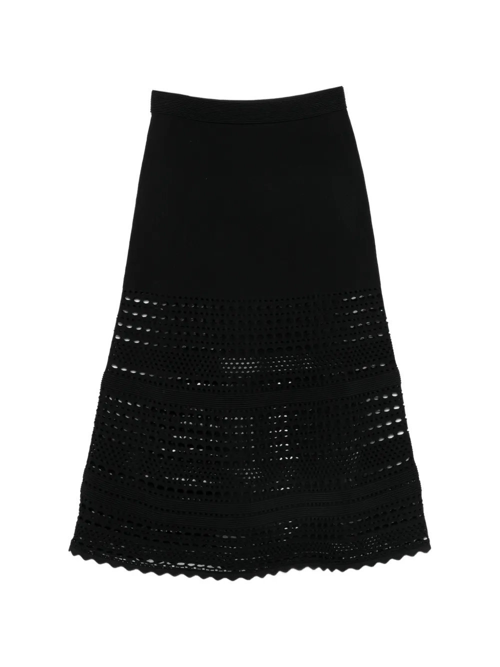Simkhai open-stitch midi skirt - Nero