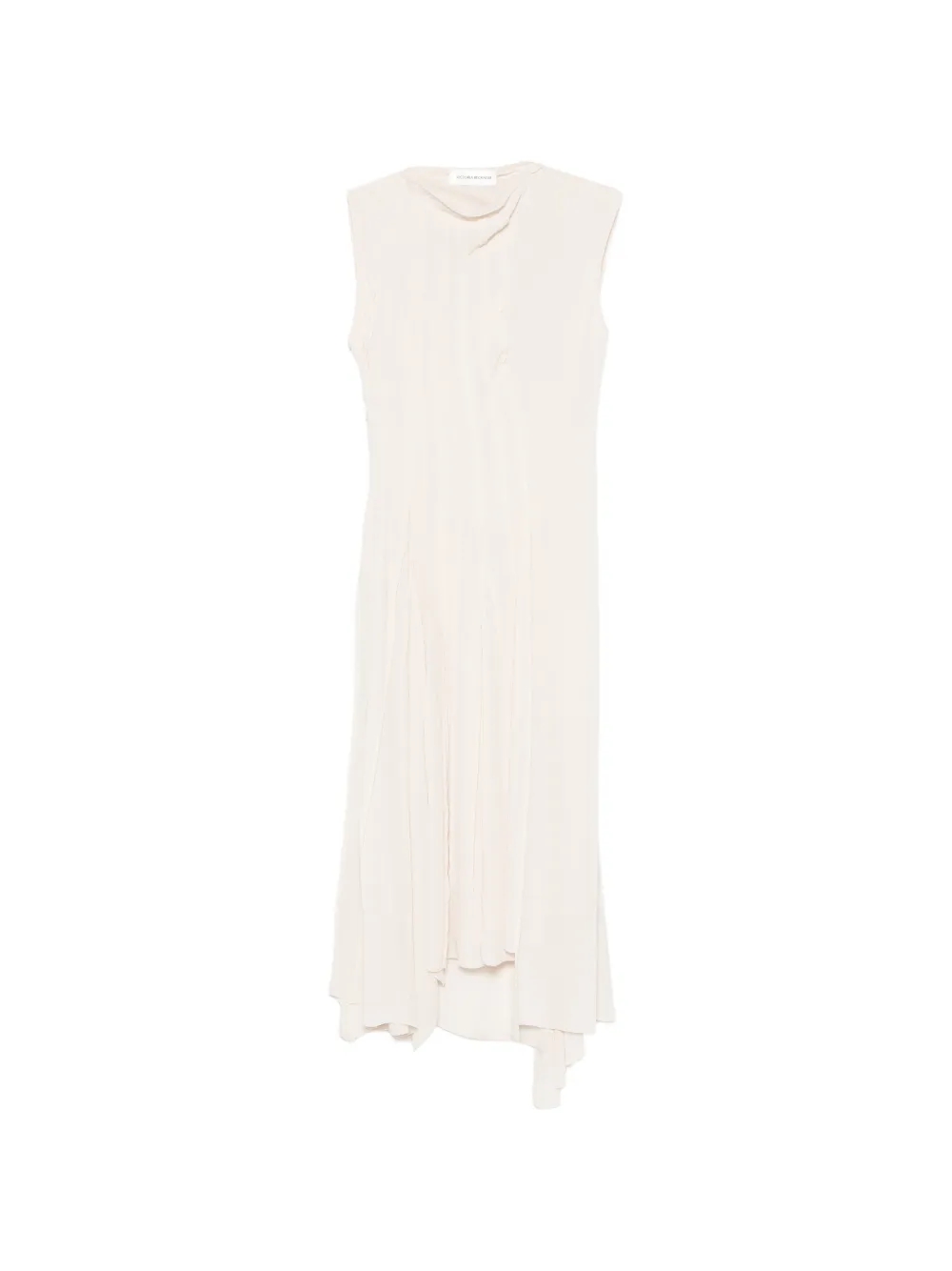 Victoria Beckham Gerogette midi dress - Toni neutri