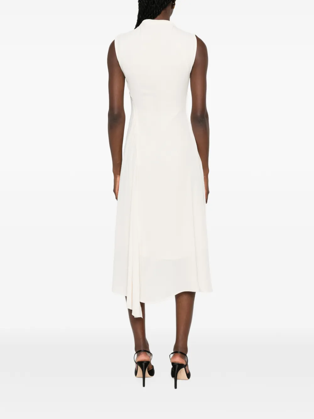 Victoria Beckham Georgette midi-jurk Beige