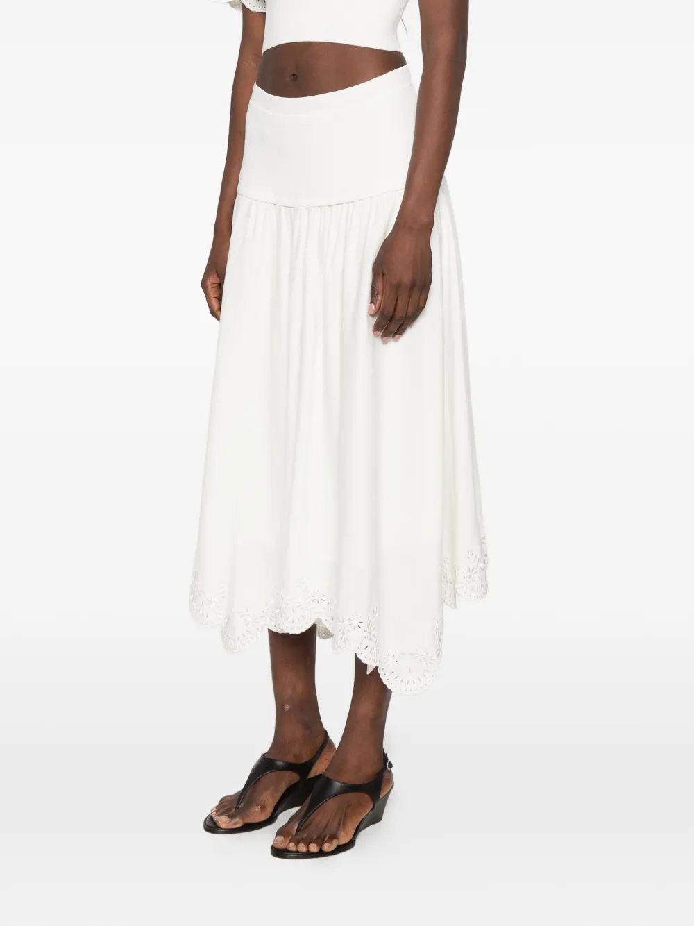  Simkhai Falda Haven Midi - Blanco 